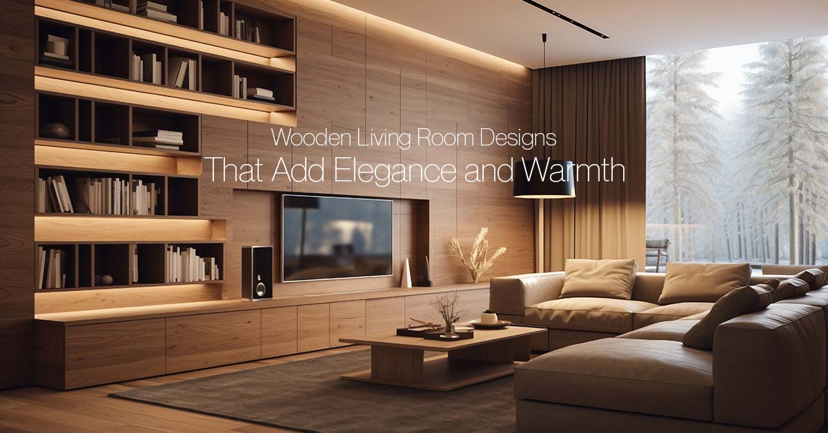 Wooden Living Room Designs That Add Elegance and Warmth