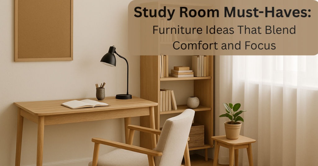 Study Room Must-Haves: Furniture Ideas That Blend Comfort and Focus