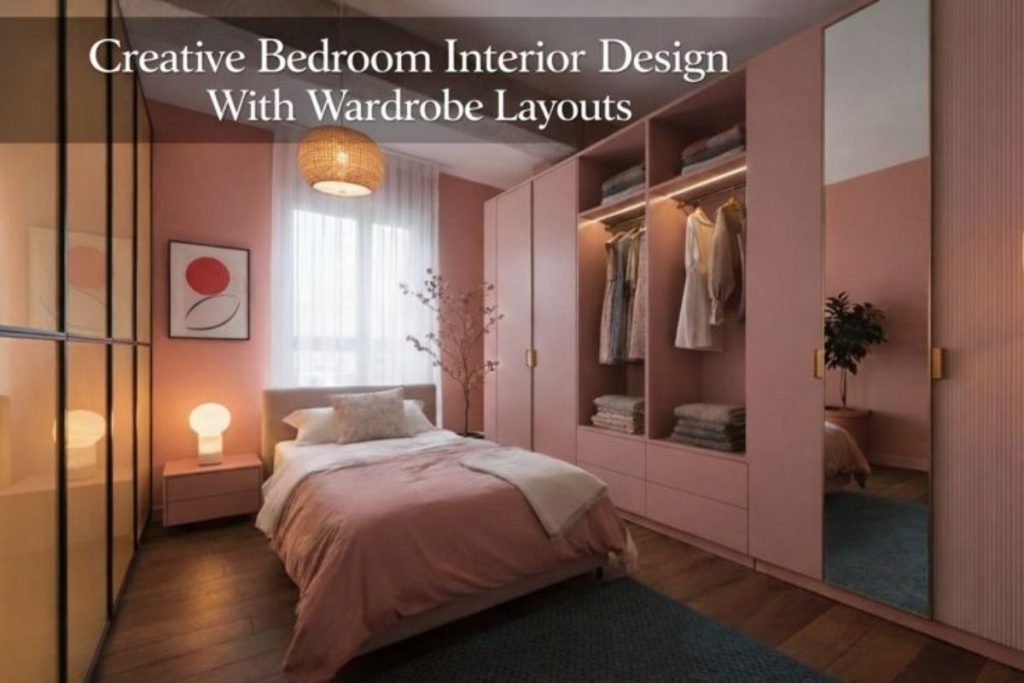Creative Bedroom Interior Design With Wardrobe Layouts
