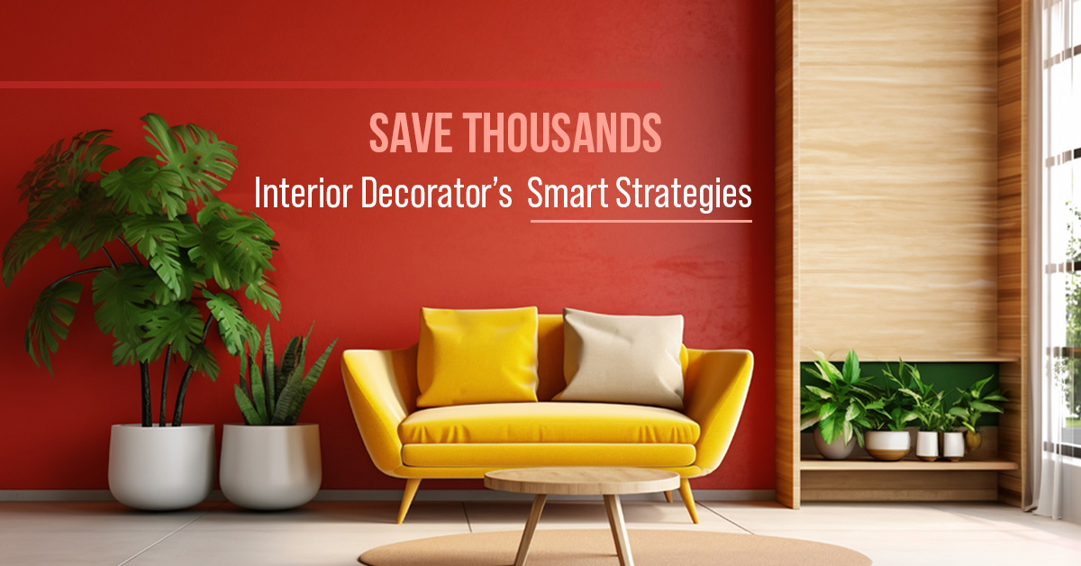 Interior decorator planning budget-friendly home design strategy