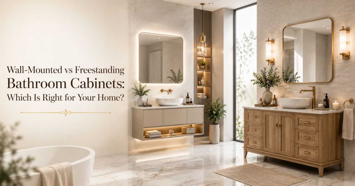 Wall-Mounted vs Freestanding Bathroom Cabinets: Which Is Right for Your Home?