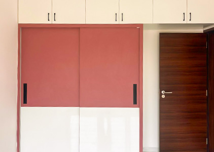 Sliding Wardrobe with Storage Cabinets