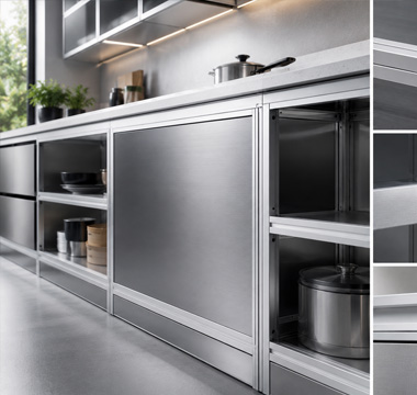Aluminium Modular Kitchens